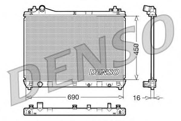 Radiador de esfriamento de motor 1770067J00000 Suzuki