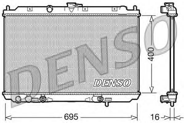 Radiador de esfriamento de motor 68732 Nissens