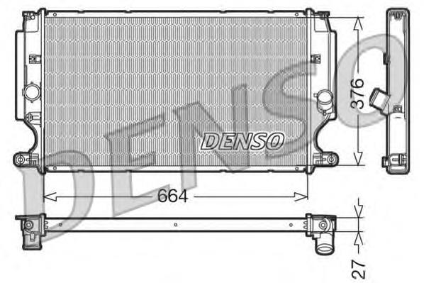 Radiador de esfriamento de motor Toyota 164000R061 preço, a partir de 88,53 USD