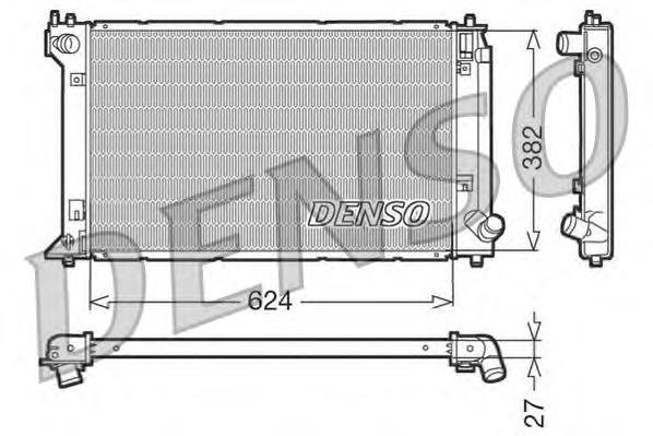 Radiador de esfriamento de motor 164000N030 Toyota