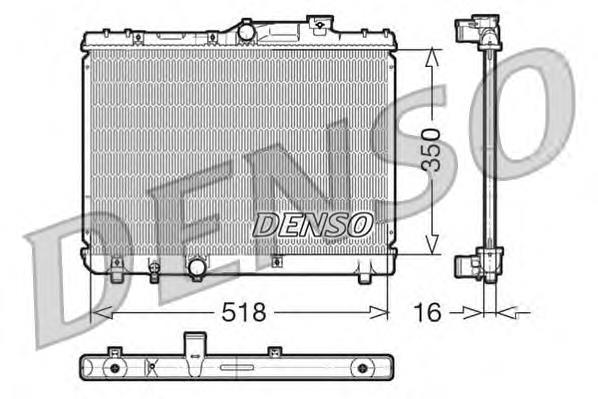 Compre 1653574010 Toyota Radiador de esfriamento de motor