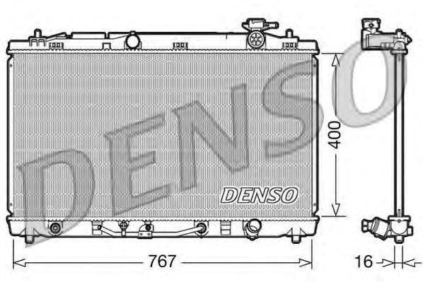 DRM50030 Denso Radiador de esfriamento de motor