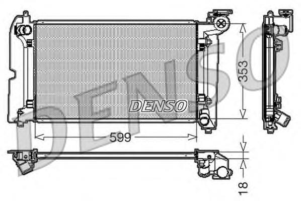 Compre 16410YZZ07 Toyota Radiador de esfriamento de motor