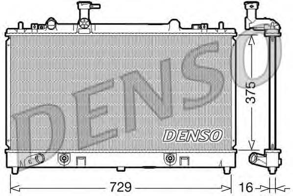 Radiador de esfriamento de motor Mazda L32815200