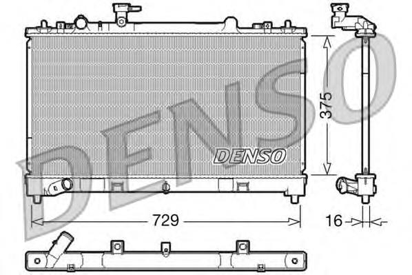 L51015200C Mazda Radiador de esfriamento de motor