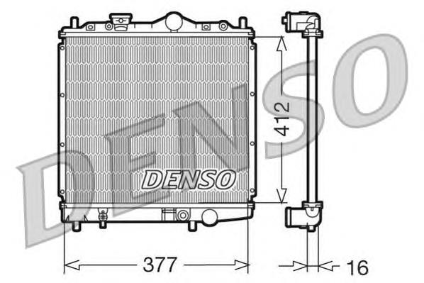 Radiador de esfriamento de motor MB660596 Mitsubishi