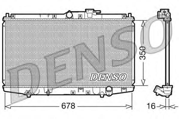 Radiador de esfriamento de motor 19010PDAE02 Honda