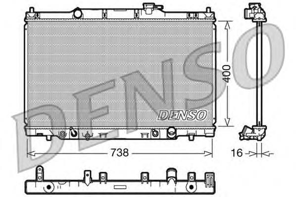 68606 Nissens Radiador de esfriamento de motor