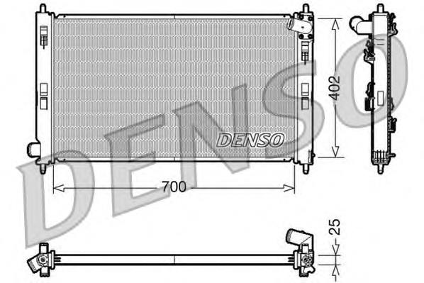Radiador de esfriamento de motor Denso DRM45032 preço, a partir de 161,70 USD