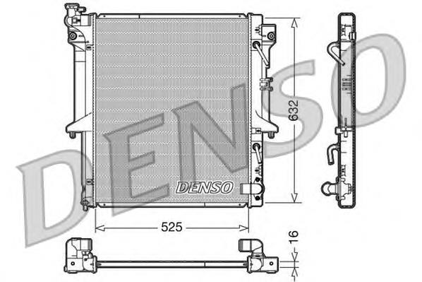 Q1720127 Q-fix Radiador de esfriamento de motor