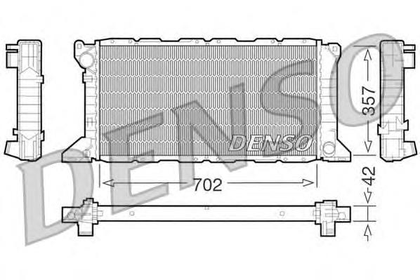 Radiador de esfriamento de motor 94VB8005DC Ford
