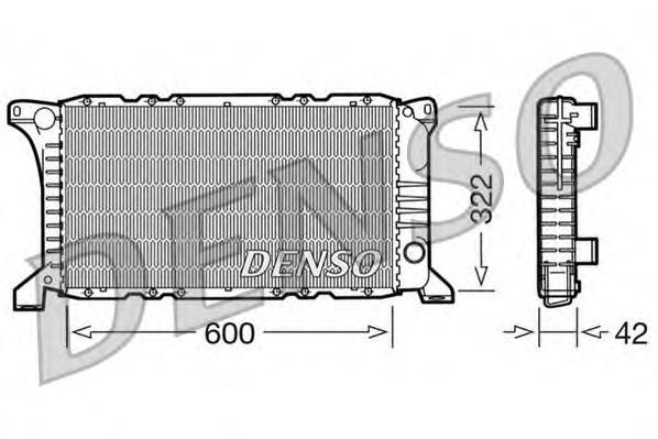 Radiador de esfriamento de motor Ford 92VB8005EC