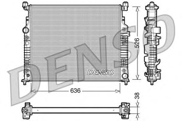 Radiador de esfriamento de motor A2515000003 Mercedes