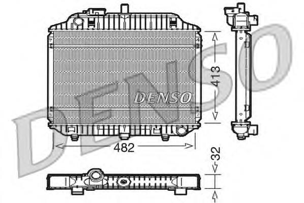 Radiador de esfriamento de motor Mercedes A6315000502