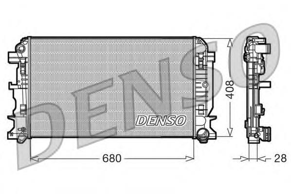9065000102 Mercedes Radiador de esfriamento de motor