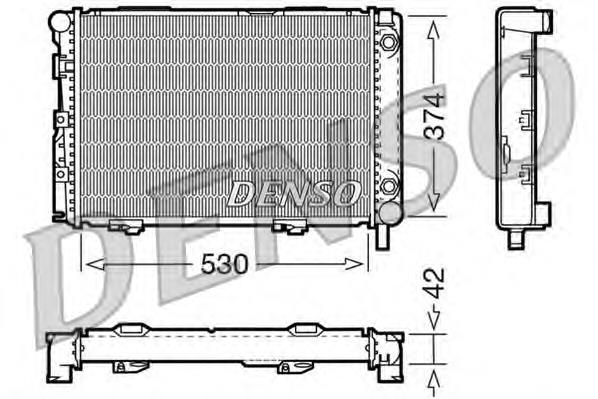 Radiador de esfriamento de motor Mercedes 1245000503