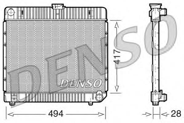 Radiador de esfriamento de motor 1235003903 Mercedes