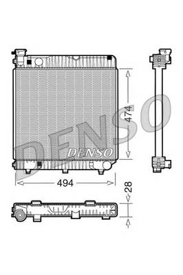 Radiador de esfriamento de motor 6015008103 Mercedes