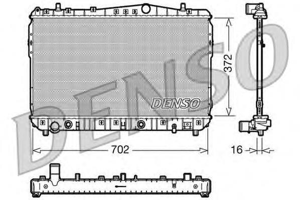 Radiador de esfriamento de motor Polcar 2505082