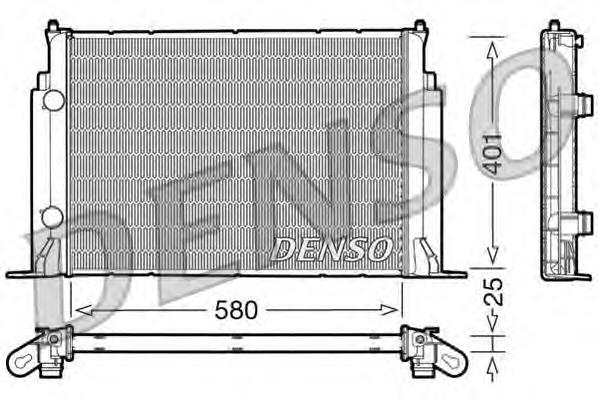 Radiador de esfriamento de motor Fiat/Alfa/Lancia 46745809