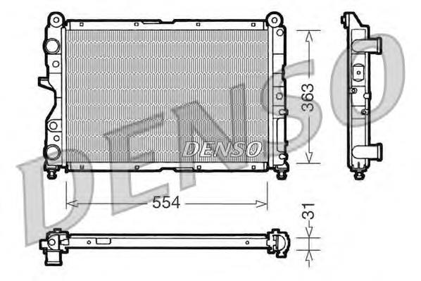 Radiador de esfriamento de motor 60030 Nissens