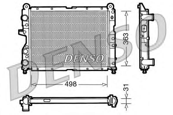 Radiador de esfriamento de motor 7641779 Fiat/Alfa/Lancia