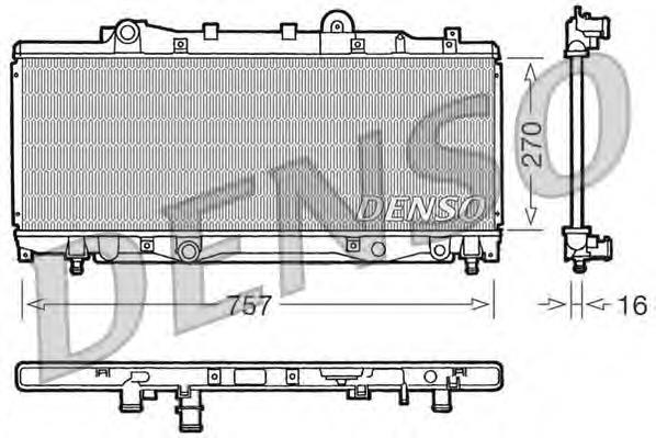 46473867 Fiat/Alfa/Lancia Radiador de esfriamento de motor