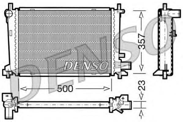 Radiador de esfriamento de motor Ford 96FB8005CC
