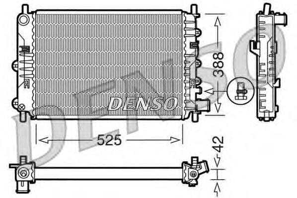 Radiador de esfriamento de motor 6792788 Ford