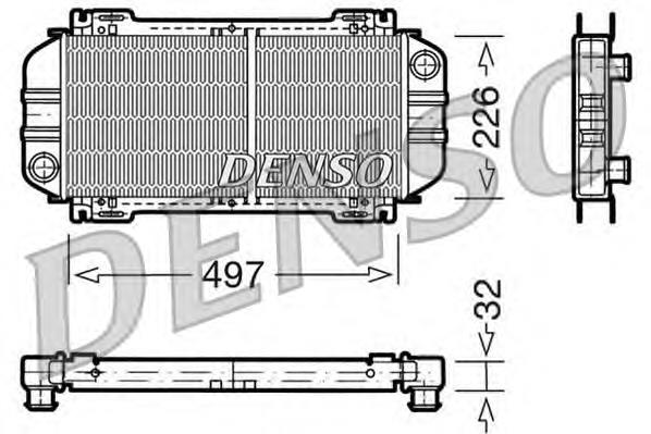 Radiador de esfriamento de motor 883956 VALEO