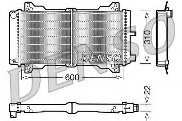 Radiador de esfriamento de motor para Ford Orion I AFD