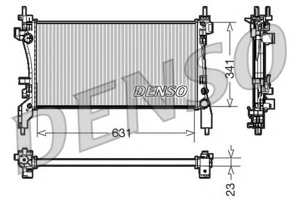 Radiador de esfriamento de motor Peugeot/Citroen 1330Y4