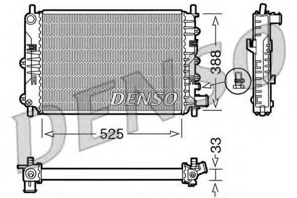 Radiador de esfriamento de motor 731300 VALEO