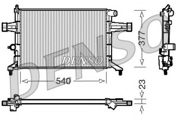 Radiador de esfriamento de motor 9202493 General Motors