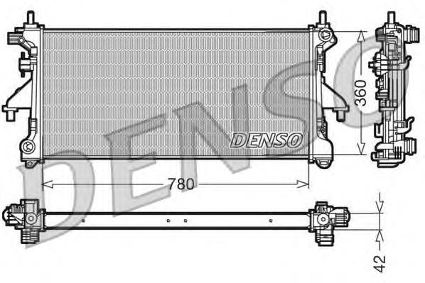 Radiador de esfriamento de motor Peugeot/Citroen 00001330S3