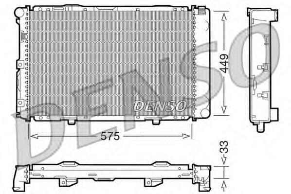 A2015008103 Mercedes Radiador de esfriamento de motor