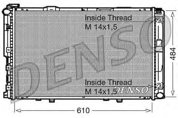 A1245001402 Mercedes Radiador de esfriamento de motor