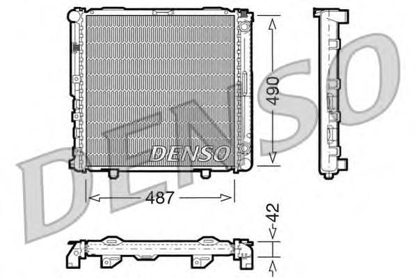 Radiador de esfriamento de motor 1245008703 Mercedes