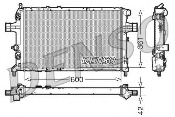 Radiador de esfriamento de motor 1300407 Opel