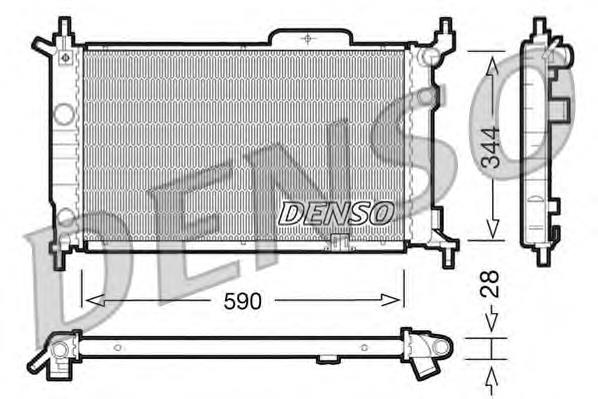 Radiador de esfriamento de motor Opel 1300147 preço, a partir de 65,71 USD