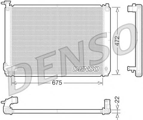 DRM51010 Denso Radiador de esfriamento de motor