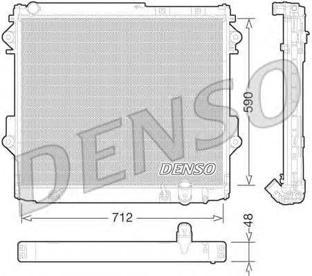 Radiador de esfriamento de motor Toyota 1640051040 preço, a partir de 322,73 USD