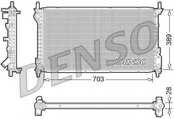 Compre 1C15V43150CH Ford Radiador de esfriamento de motor