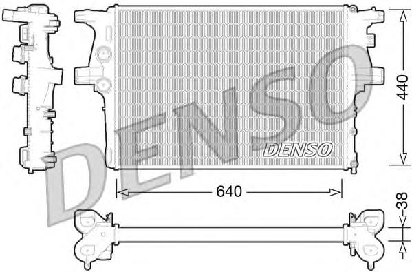 DRM12008 Denso Radiador de esfriamento de motor