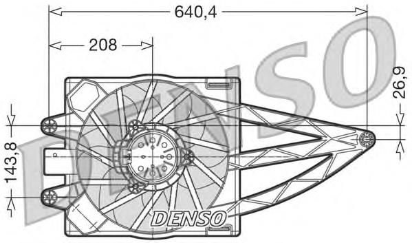 Compre 85150 Nissens Difusor do radiador de esfriamento, montado com motor e roda de aletas