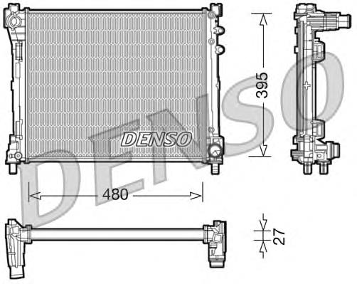 58432 NRF Radiador de esfriamento de motor