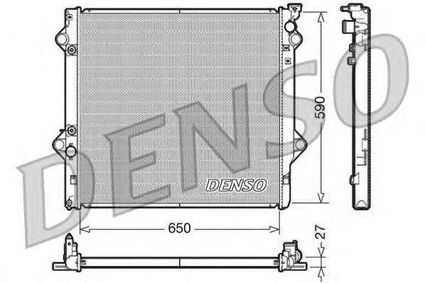 Radiador de esfriamento de motor Toyota 1640075550