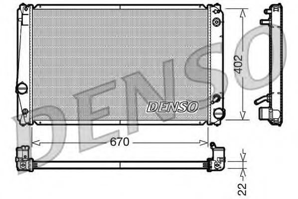 Compre 1640028590 Toyota Radiador de esfriamento de motor