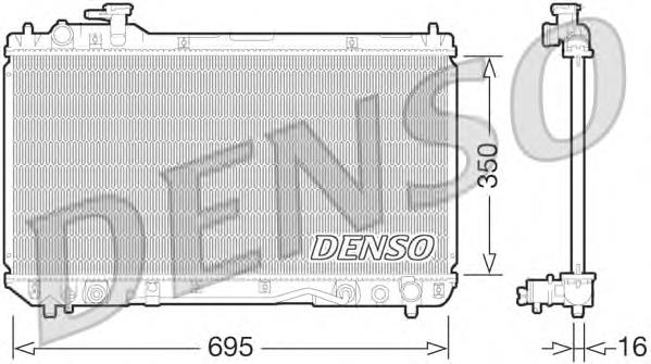 Radiador de esfriamento de motor 164007A500 Toyota