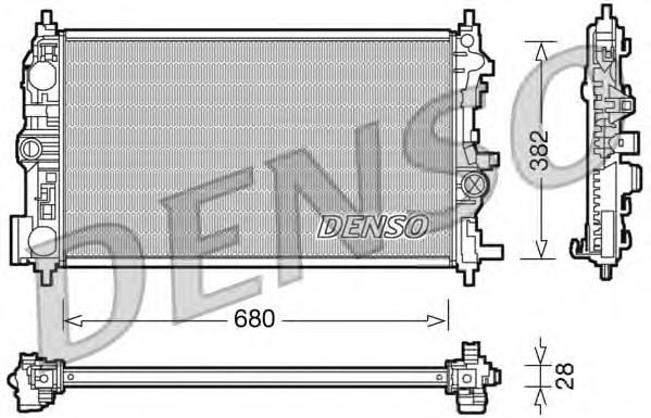 Compre 39074664 Opel Radiador de esfriamento de motor
